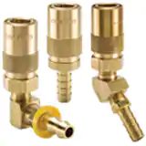 派克Moldmate系列快換陰接頭-模具冷卻用勃勃生機，尾端連接為帶角度的寶塔軟管接頭,承壓(水,油,冷卻液) 200 psi