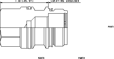 口1到口2打開適應能力，口3堵塞 插孔堵頭（球閥）